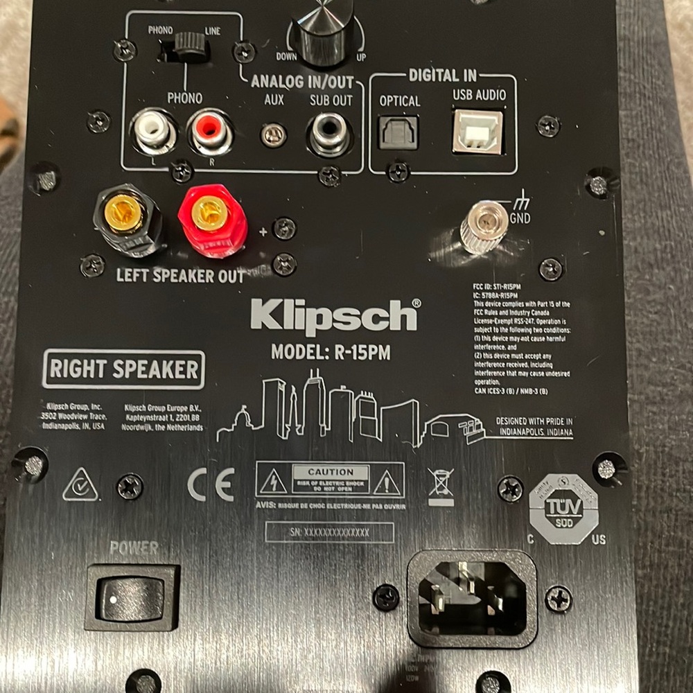 Klipsch Model R-15PM Right Speaker